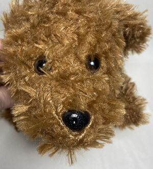 Spark Create Imagine Puppy Dog Plush Tan Brown Walmart Laying Stuffed Animal 11”